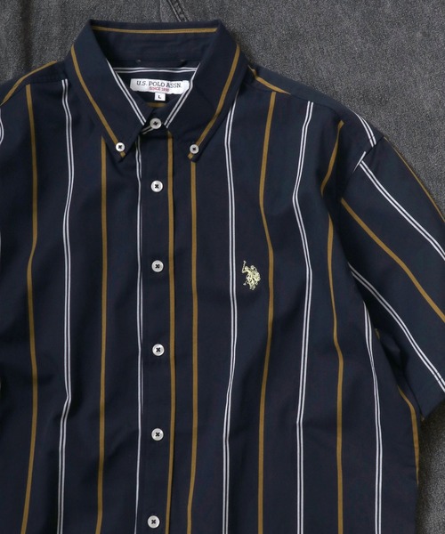 U.S. POLO ASSN.(ユーエスポロアッスン)の「U.S. POLO ASSN.(ユーエスポロアッスン)ワンポイントロゴ 刺繍ボタンダウンシャツ メンズ レディース/半袖シャツ(シャツ/ブラウス・メンズ・ホワイト/ブラック/ベージュ/ネイビー/ホワイト系その他/ブルー系その他/ブルー系その他2・LL/M/L)」の7枚目の写真