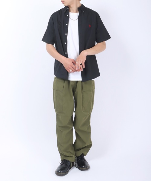 U.S. POLO ASSN.(ユーエスポロアッスン)の「U.S. POLO ASSN.(ユーエスポロアッスン)ワンポイントロゴ 刺繍ボタンダウンシャツ メンズ レディース/半袖シャツ(シャツ/ブラウス・メンズ・ホワイト/ブラック/ベージュ/ネイビー/ホワイト系その他/ブルー系その他/ブルー系その他2・LL/M/L)」の22枚目の写真