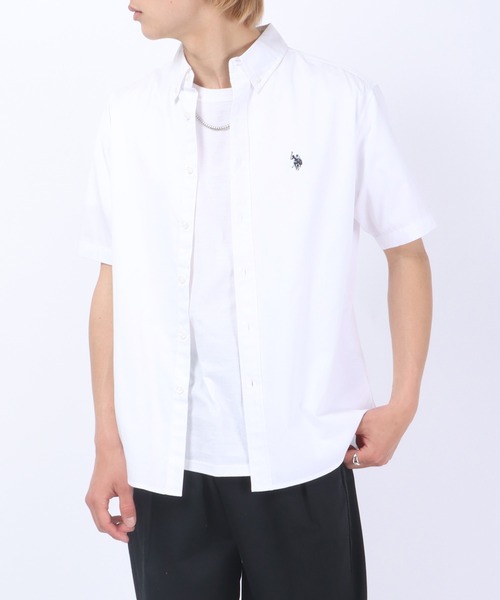 U.S. POLO ASSN.(ユーエスポロアッスン)の「U.S. POLO ASSN.(ユーエスポロアッスン)ワンポイントロゴ 刺繍ボタンダウンシャツ メンズ レディース/半袖シャツ(シャツ/ブラウス・メンズ・ホワイト/ブラック/ベージュ/ネイビー/ホワイト系その他/ブルー系その他/ブルー系その他2・LL/M/L)」の14枚目の写真