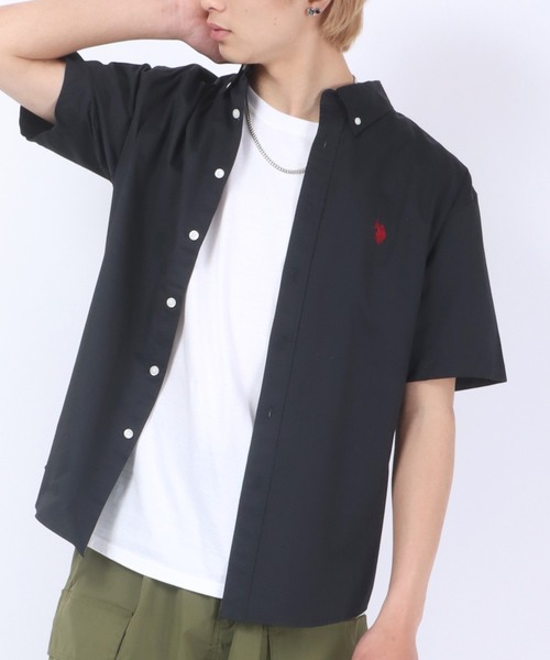U.S. POLO ASSN.(ユーエスポロアッスン)の「U.S. POLO ASSN.(ユーエスポロアッスン)ワンポイントロゴ 刺繍ボタンダウンシャツ メンズ レディース/半袖シャツ(シャツ/ブラウス・メンズ・ホワイト/ブラック/ベージュ/ネイビー/ホワイト系その他/ブルー系その他/ブルー系その他2・LL/M/L)」の20枚目の写真