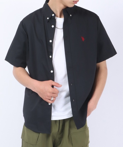 U.S. POLO ASSN.(ユーエスポロアッスン)の「U.S. POLO ASSN.(ユーエスポロアッスン)ワンポイントロゴ 刺繍ボタンダウンシャツ メンズ レディース/半袖シャツ(シャツ/ブラウス・メンズ・ホワイト/ブラック/ベージュ/ネイビー/ホワイト系その他/ブルー系その他/ブルー系その他2・LL/M/L)」の19枚目の写真
