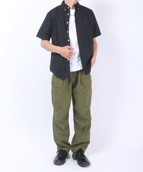 U.S. POLO ASSN.(ユーエスポロアッスン)の「U.S. POLO ASSN.(ユーエスポロアッスン)ワンポイントロゴ 刺繍ボタンダウンシャツ メンズ レディース/半袖シャツ(シャツ/ブラウス・メンズ・ホワイト/ブラック/ベージュ/ネイビー/ホワイト系その他/ブルー系その他/ブルー系その他2・LL/M/L)」の21枚目の写真