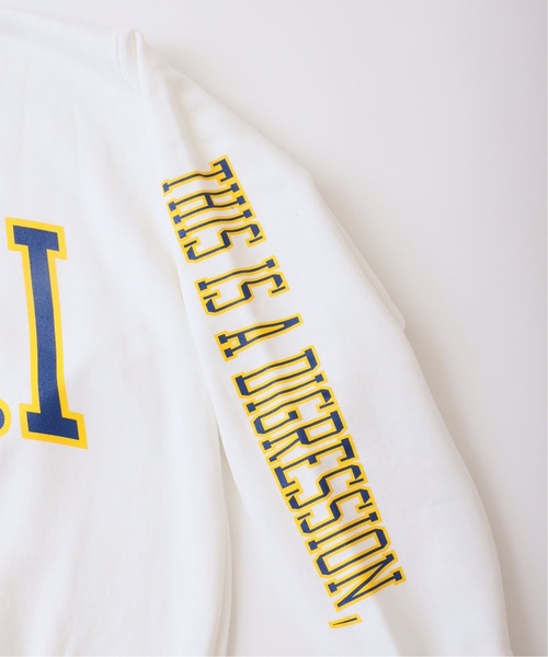 JOURNAL STANDARD（ジャーナルスタンダード）の「【かまいたち×JOURNAL STANDARD】K.M.I ロゴ スウェット/カレッジロゴ（スウェット・メンズ・ホワイト/ネイビー・MEDIUM/LARGE/X-LARGE）」の8枚目の写真