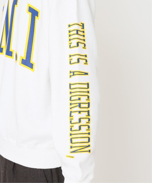 JOURNAL STANDARD（ジャーナルスタンダード）の「【かまいたち×JOURNAL STANDARD】K.M.I ロゴ スウェット/カレッジロゴ（スウェット・メンズ・ホワイト/ネイビー・MEDIUM/LARGE/X-LARGE）」の12枚目の写真