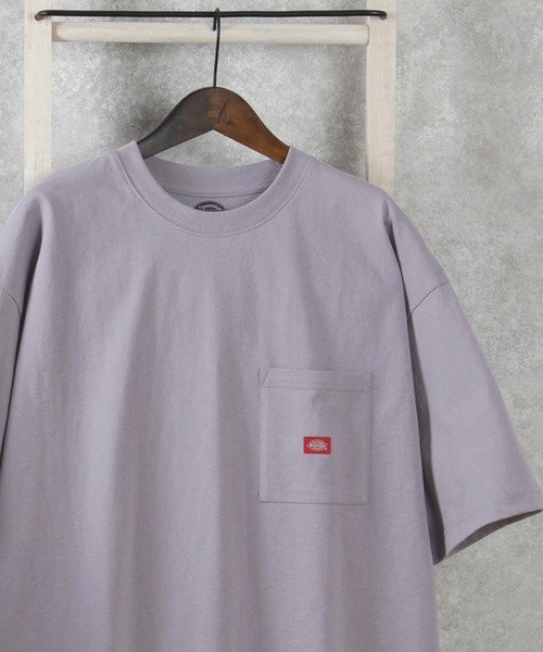 Dickies（ディッキーズ）の「【DICKIES／ディッキーズ】ミニロゴビッグポケット半袖Tシャツ/オーバーサイズ/ユニセックス（Tシャツ/カットソー・メンズ・ブラック/アッシュグレー/ホワイト系その他/ブルー系その他/ブルー/ホワイト/ベージュ系その他/ラベンダー/ブラック系その他/ベージュ・M/L/XL）」の10枚目の写真