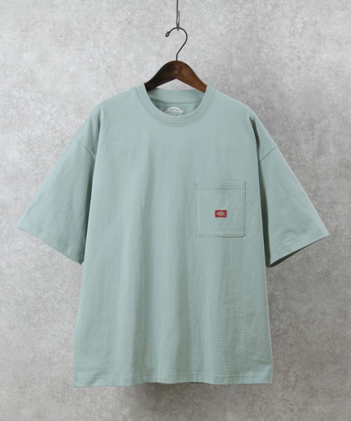Dickies（ディッキーズ）の「【DICKIES／ディッキーズ】ミニロゴビッグポケット半袖Tシャツ/オーバーサイズ/ユニセックス（Tシャツ/カットソー・メンズ・ブラック/アッシュグレー/ホワイト系その他/ブルー系その他/ブルー/ホワイト/ベージュ系その他/ラベンダー/ブラック系その他/ベージュ・M/L/XL）」の21枚目の写真