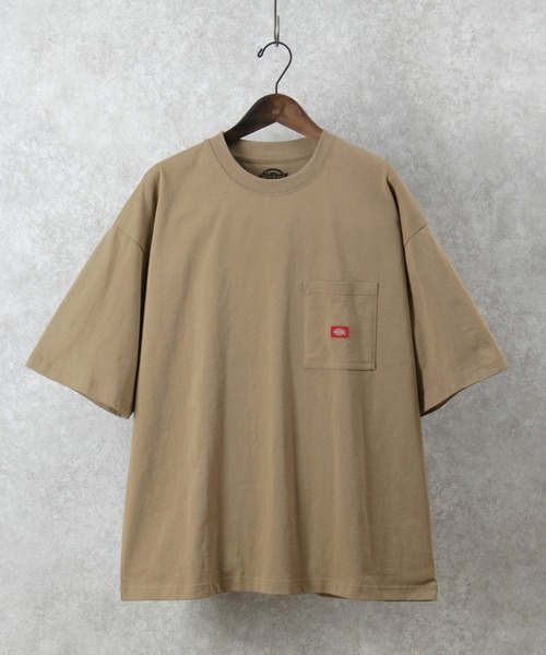 Dickies（ディッキーズ）の「【DICKIES／ディッキーズ】ミニロゴビッグポケット半袖Tシャツ/オーバーサイズ/ユニセックス（Tシャツ/カットソー・メンズ・ブラック/アッシュグレー/ホワイト系その他/ブルー系その他/ブルー/ホワイト/ベージュ系その他/ラベンダー/ブラック系その他/ベージュ・M/L/XL）」の17枚目の写真