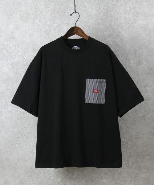 Dickies（ディッキーズ）の「【DICKIES／ディッキーズ】ミニロゴビッグポケット半袖Tシャツ/オーバーサイズ/ユニセックス（Tシャツ/カットソー・メンズ・ブラック/アッシュグレー/ホワイト系その他/ブルー系その他/ブルー/ホワイト/ベージュ系その他/ラベンダー/ブラック系その他/ベージュ・M/L/XL）」の13枚目の写真