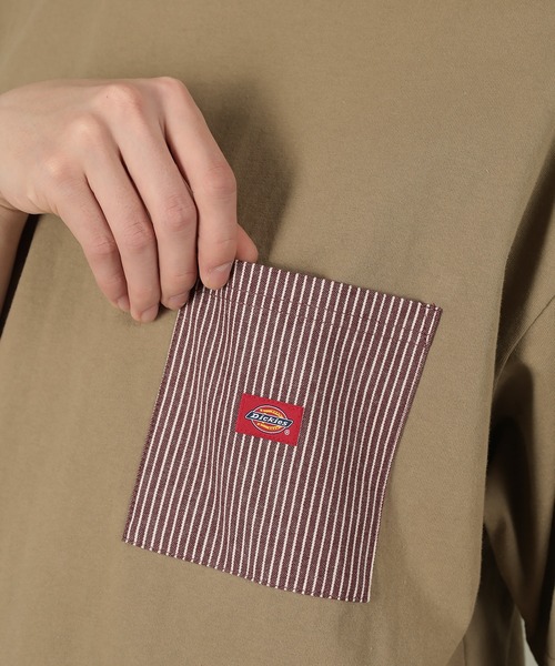 Dickies（ディッキーズ）の「【DICKIES／ディッキーズ】ミニロゴビッグポケット半袖Tシャツ/オーバーサイズ/ユニセックス（Tシャツ/カットソー・メンズ・ブラック/アッシュグレー/ホワイト系その他/ブルー系その他/ブルー/ホワイト/ベージュ系その他/ラベンダー/ブラック系その他/ベージュ・M/L/XL）」の20枚目の写真