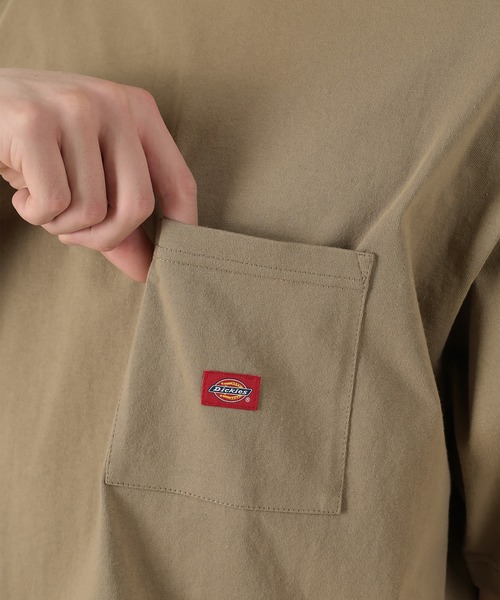 Dickies（ディッキーズ）の「【DICKIES／ディッキーズ】ミニロゴビッグポケット半袖Tシャツ/オーバーサイズ/ユニセックス（Tシャツ/カットソー・メンズ・ブラック/アッシュグレー/ホワイト系その他/ブルー系その他/ブルー/ホワイト/ベージュ系その他/ラベンダー/ブラック系その他/ベージュ・M/L/XL）」の18枚目の写真