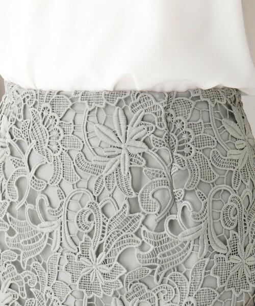 AG by aquagirl（エージーバイアクアガール）の「◆フラワーレースタイトスカート（スカート・レディース・ガンメタ/オリーブ/イエロー/サンドベージュ・36/38/40）」の13枚目の写真