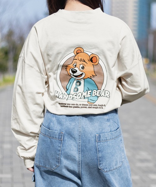 ユニセックス フルーツ＆ベア ジャージーTシャツ δ PairPair（ペアペア）の「アニマルロンT(ユニセックス)（Tシャツ