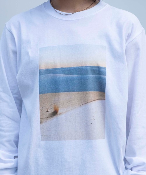 POET MEETS DUBWISE（ポエットミーツダブワイズ）の「【POET MEETS DUBWISE】Dawn Photo Inkjet L/S Tシャツ（Tシャツ/カットソー・メンズ・ホワイト・M/L/S/XL）」の8枚目の写真