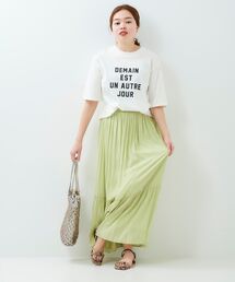 le.coeur blanc | カッセンヨウリュウギャザースカート(スカート)