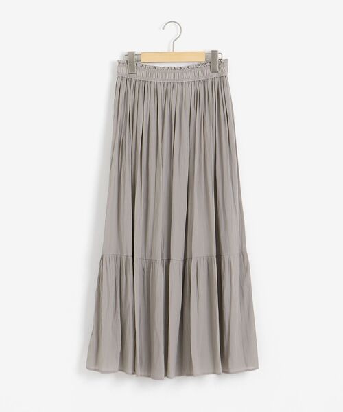 le.coeur blanc(ルクールブラン)の「カッセンヨウリュウギャザースカート(スカート・レディース・ライトグレー/ダークブラウン/ライトグリーン・38/36)」の13枚目の写真