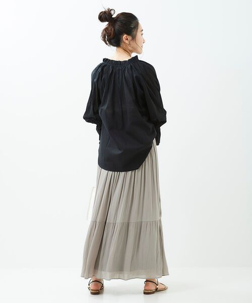 le.coeur blanc(ルクールブラン)の「カッセンヨウリュウギャザースカート(スカート・レディース・ライトグレー/ダークブラウン/ライトグリーン・38/36)」の16枚目の写真