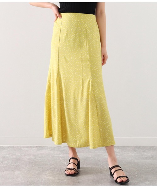 Alluge(アルージュ)の「ランダムドットマーメイドスカート(スカート・レディース・イエロー/ブラック/ラベンダー・FREE)」の3枚目の写真