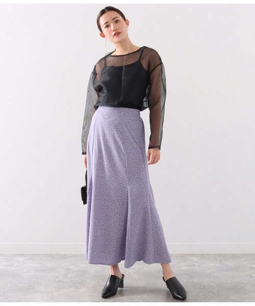 Alluge(アルージュ)の「ランダムドットマーメイドスカート(スカート・レディース・イエロー/ブラック/ラベンダー・FREE)」の11枚目の写真