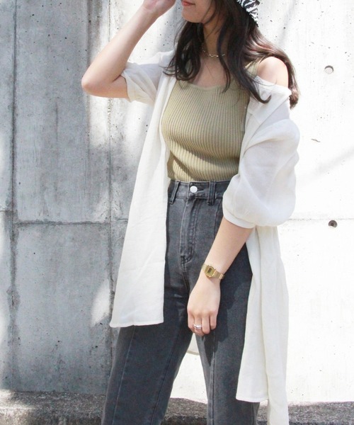 RETRO GIRL（レトロガール）の「2WAYチュニックブラウス（チュニック・レディース・オフホワイト/ライトベージュ/ブルー・FREE）」の6枚目の写真