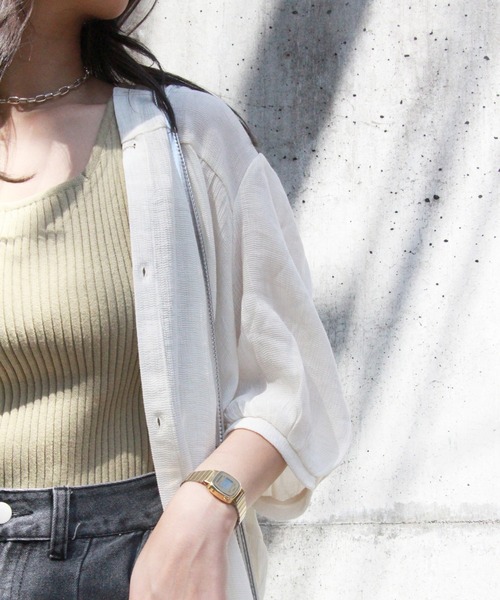 RETRO GIRL（レトロガール）の「2WAYチュニックブラウス（チュニック・レディース・オフホワイト/ライトベージュ/ブルー・FREE）」の8枚目の写真