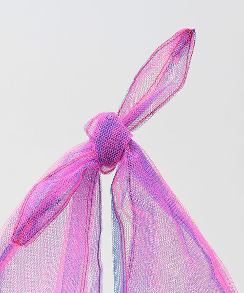 HOLLINGWORTH COUNTRY OUTFITTERS（ホリングワース カントリーアウトフィッターズ）の「メッシュ結びバッグ（ショルダーバッグ・レディース・パープル系その他3/グリーン系その他3・FREE）」の8枚目の写真