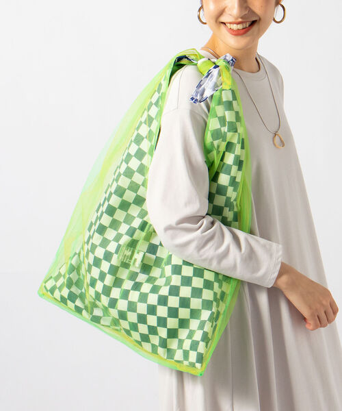 HOLLINGWORTH COUNTRY OUTFITTERS（ホリングワース カントリーアウトフィッターズ）の「メッシュ結びバッグ（ショルダーバッグ・レディース・パープル系その他3/グリーン系その他3・FREE）」の5枚目の写真