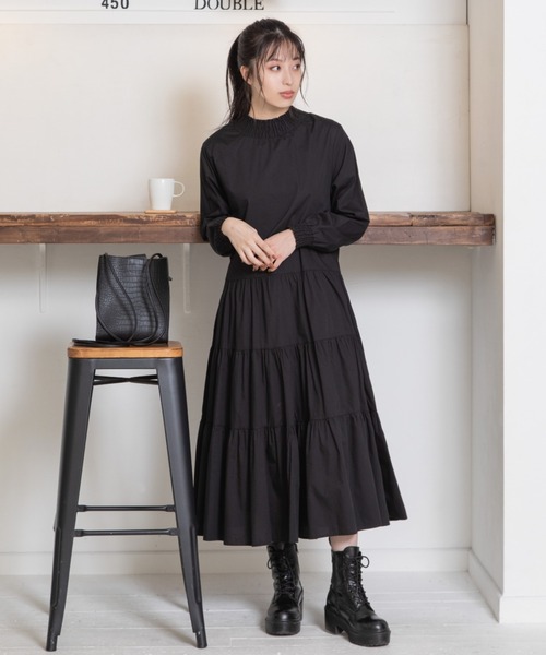 Mysa&Liina（ミーサリーナ）の「レイヤードシャーリングティアードワンピース（ワンピース・レディース・オフホワイト/イエロー/ベージュ/ブラック・M）」の13枚目の写真