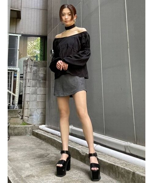 EMODA（エモダ）の「ギャザーチョーカートップス（シャツ/ブラウス・レディース・ブラック/その他/その他1・FREE）」の10枚目の写真