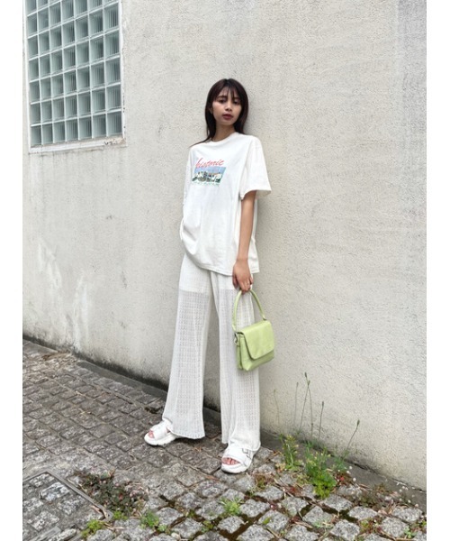 MOUSSY（マウジー）の「2LAYER SHOULDER バッグ（ショルダーバッグ・レディース・サックスブルー/ブラック/ライトグリーン・FREE）」の4枚目の写真
