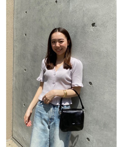 MOUSSY（マウジー）の「2LAYER SHOULDER バッグ（ショルダーバッグ・レディース・サックスブルー/ブラック/ライトグリーン・FREE）」の6枚目の写真