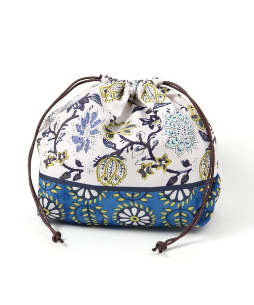 studio CLIP(スタディオクリップ)の「21アソート柄巾着バッグ(トートバッグ・レディース・ライトグレー/ピンク/ネイビー/アイボリー/ブルー/グリーン・FREE)」の5枚目の写真