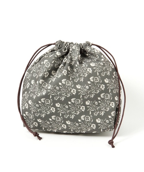 studio CLIP(スタディオクリップ)の「21アソート柄巾着バッグ(トートバッグ・レディース・ライトグレー/ピンク/ネイビー/アイボリー/ブルー/グリーン・FREE)」の2枚目の写真