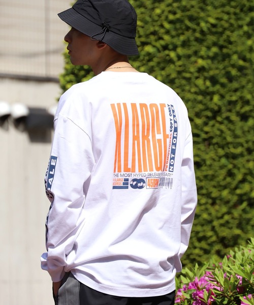 XLARGE(エクストララージ)の「XLARGE/エクストララージ 90S TYPOGRAPHY L/S Tee 長袖Tシャツ(Tシャツ/カットソー・メンズ・ホワイト/ブラック・M/L/XL)」の8枚目の写真