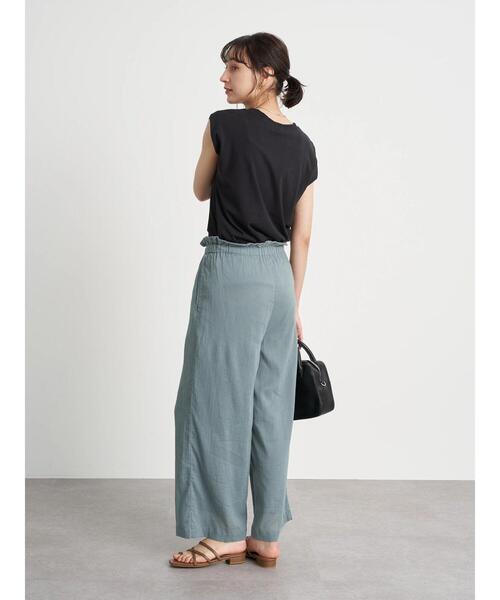 earth music&ecology(アースミュージックアンドエコロジー)の「コットン楊柳パンツ *(その他パンツ・レディース・ブラック/グリーン/モカ/テラコッタ・FREE)」の11枚目の写真