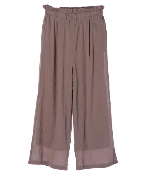 earth music&ecology(アースミュージックアンドエコロジー)の「コットン楊柳パンツ *(その他パンツ・レディース・ブラック/グリーン/モカ/テラコッタ・FREE)」の21枚目の写真