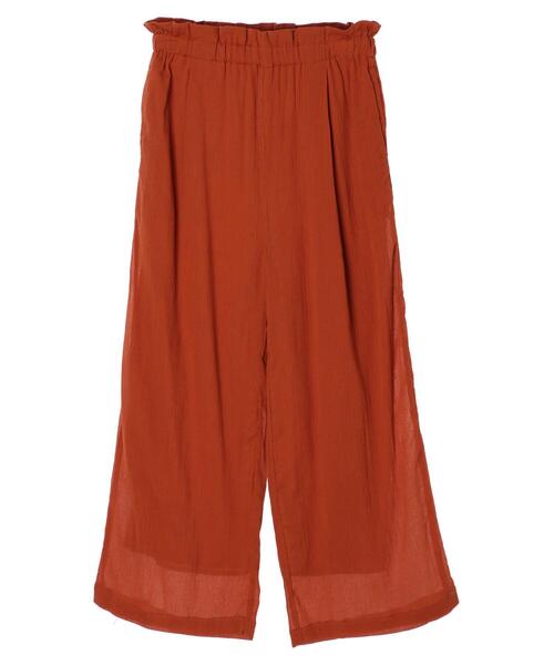 earth music&ecology(アースミュージックアンドエコロジー)の「コットン楊柳パンツ *(その他パンツ・レディース・ブラック/グリーン/モカ/テラコッタ・FREE)」の22枚目の写真