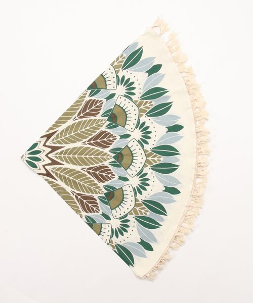 チャイハネ（チャイハネ）の「【チャイハネ】メンデルフリンジ付きラウンドクロス（インテリア雑貨・レディース・ピンク/イエロー/ブルー/グリーン・FREE）」の12枚目の写真