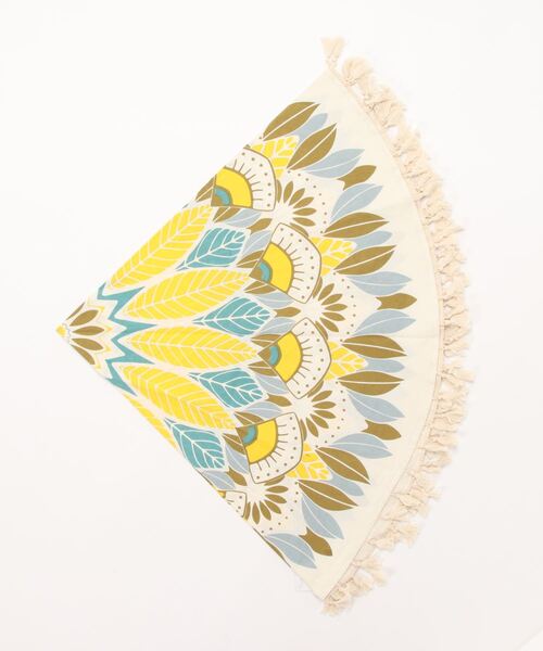 チャイハネ（チャイハネ）の「【チャイハネ】メンデルフリンジ付きラウンドクロス（インテリア雑貨・レディース・ピンク/イエロー/ブルー/グリーン・FREE）」の13枚目の写真