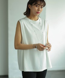 シルケットライクボクシーノースリTシャツ