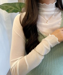 CEMONEMO | ハイネック シースルー メロー カットソー(Tシャツ/カットソー)