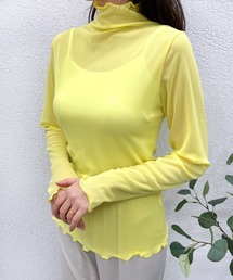 CEMONEMO | ハイネック シースルー メロー カットソー(Tシャツ/カットソー)