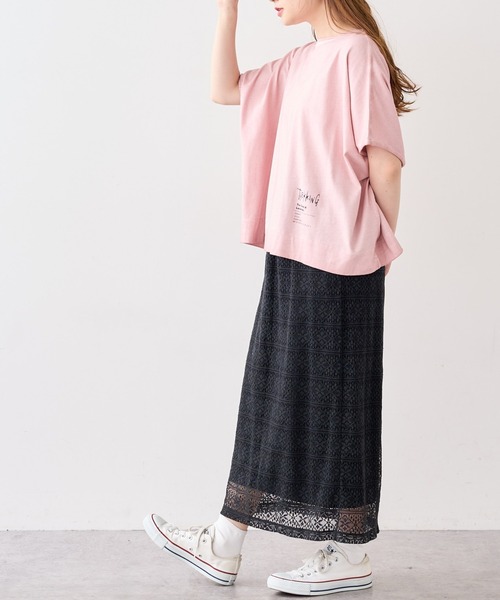 PUAL CE CIN（ピュアルセシン）の「低温染めプルオーバー（Tシャツ/カットソー・レディース・グレー/ピンク/イエロー/ミント/ライトピンク/ライトベージュ/コーラル/ブルー・FREE）」の2枚目の写真