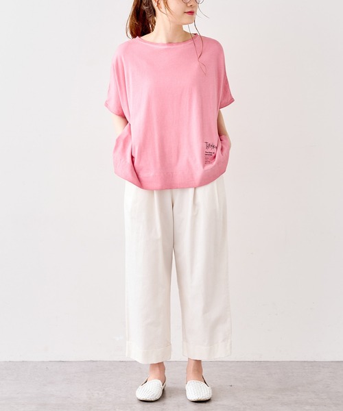 PUAL CE CIN（ピュアルセシン）の「低温染めプルオーバー（Tシャツ/カットソー・レディース・グレー/ピンク/イエロー/ミント/ライトピンク/ライトベージュ/コーラル/ブルー・FREE）」の12枚目の写真