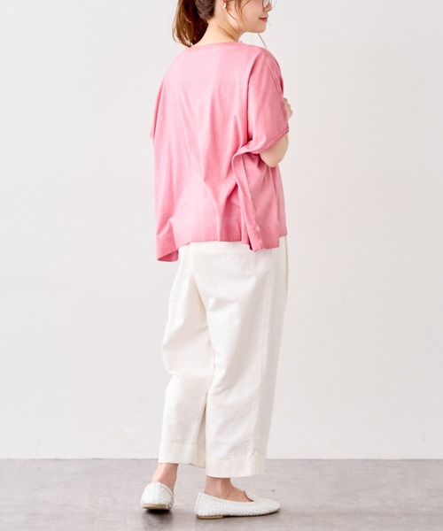 PUAL CE CIN（ピュアルセシン）の「低温染めプルオーバー（Tシャツ/カットソー・レディース・グレー/ピンク/イエロー/ミント/ライトピンク/ライトベージュ/コーラル/ブルー・FREE）」の14枚目の写真