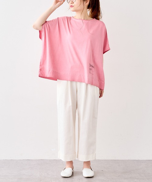 PUAL CE CIN（ピュアルセシン）の「低温染めプルオーバー（Tシャツ/カットソー・レディース・グレー/ピンク/イエロー/ミント/ライトピンク/ライトベージュ/コーラル/ブルー・FREE）」の11枚目の写真