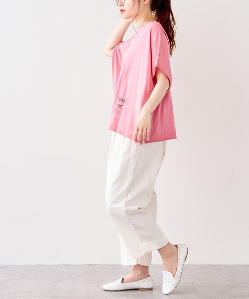 PUAL CE CIN（ピュアルセシン）の「低温染めプルオーバー（Tシャツ/カットソー・レディース・グレー/ピンク/イエロー/ミント/ライトピンク/ライトベージュ/コーラル/ブルー・FREE）」の13枚目の写真