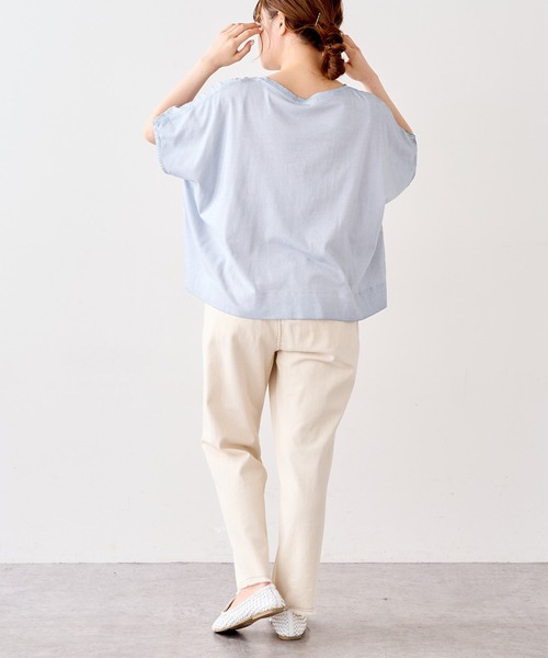 PUAL CE CIN（ピュアルセシン）の「低温染めプルオーバー（Tシャツ/カットソー・レディース・グレー/ピンク/イエロー/ミント/ライトピンク/ライトベージュ/コーラル/ブルー・FREE）」の22枚目の写真