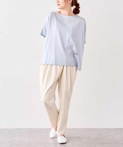 PUAL CE CIN（ピュアルセシン）の「低温染めプルオーバー（Tシャツ/カットソー・レディース・グレー/ピンク/イエロー/ミント/ライトピンク/ライトベージュ/コーラル/ブルー・FREE）」の19枚目の写真