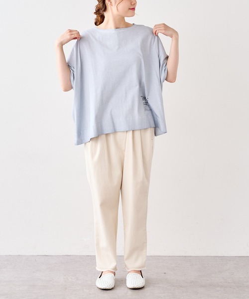 PUAL CE CIN（ピュアルセシン）の「低温染めプルオーバー（Tシャツ/カットソー・レディース・グレー/ピンク/イエロー/ミント/ライトピンク/ライトベージュ/コーラル/ブルー・FREE）」の20枚目の写真