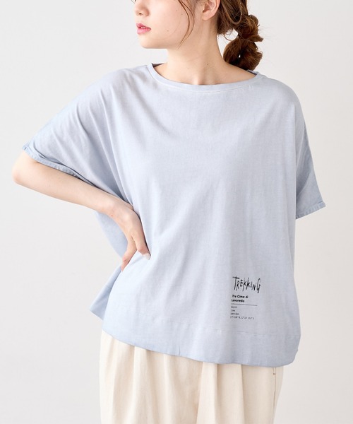 PUAL CE CIN（ピュアルセシン）の「低温染めプルオーバー（Tシャツ/カットソー・レディース・グレー/ピンク/イエロー/ミント/ライトピンク/ライトベージュ/コーラル/ブルー・FREE）」の15枚目の写真